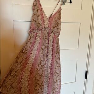 She + Sky boutique maxi lined maxi dress Small adjustable straps